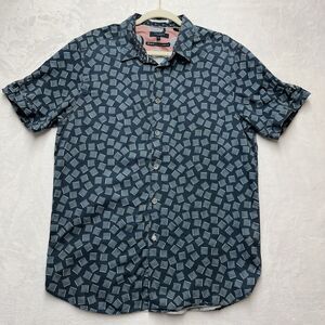 TED BAKER LONDON Shirt Mens XL (5) Short Sleeve Button Down Casual Preppy Dad